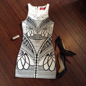 Black and White Formal Dress